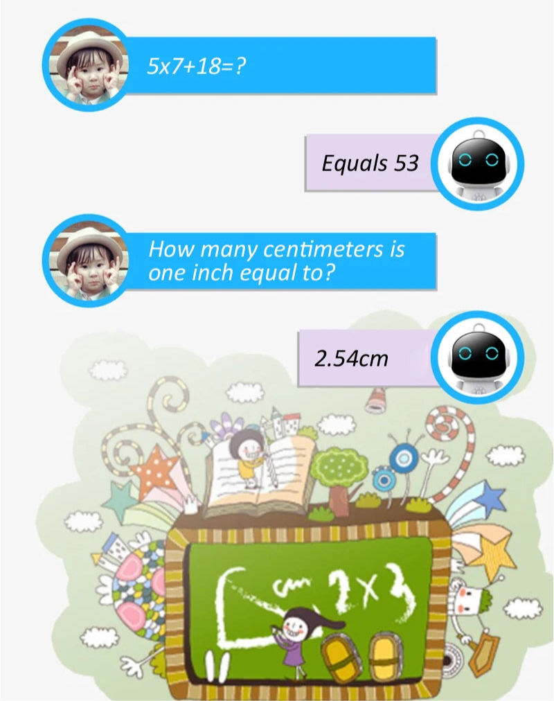 "Tuya Smart AI – רובוט חכם לילדים עם זיהוי דיבור ותמיכה ב־61 שפות כולל עברית. מספר סיפורים, מתרגל מתמטיקה ואנגלית, מלווה בשיחות אינטראקטיביות, מסייע בלמידת שפה זרה ומעניק חוויה חינוכית מהנה. סוללה עד 24 שעות, תוכן מסונן ובטוח, כולל אחריות מלאה ל־30 יום ומשלוח חינם."