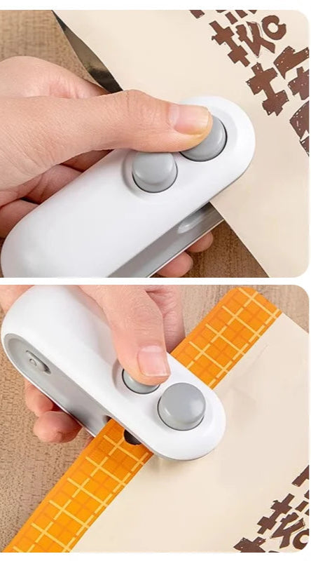 אוטם שקיות מיני נטען USB
Mini Bag Sealer למטבח
מכשיר איטום שקיות קטן ונייד
אוטם מזון קומפקטי לשמירת טריות
Heat Sealer ידני לשקיות פלסטיק