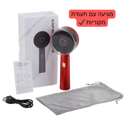 מברשת עיסוי חשמלית לטיפול בנשירה שיקום וחיזוק השיער