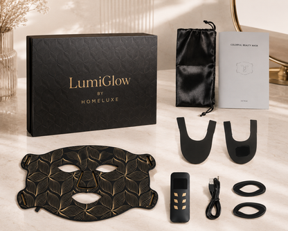 LumiGlow Mask Pro™ - מסכת LED פנים 8 גלי אור