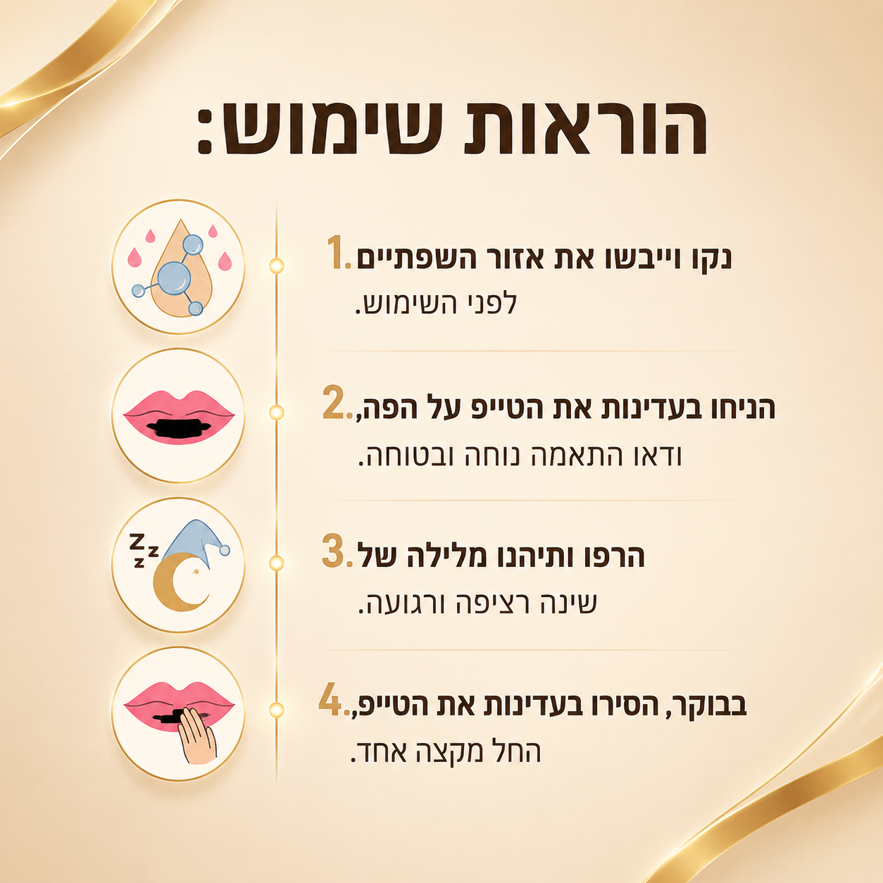 מדבקות פה נגד נחירות לשינה טובה יותר, נשימת אף טבעית והפחתת יובש בפה במהלך הלילה