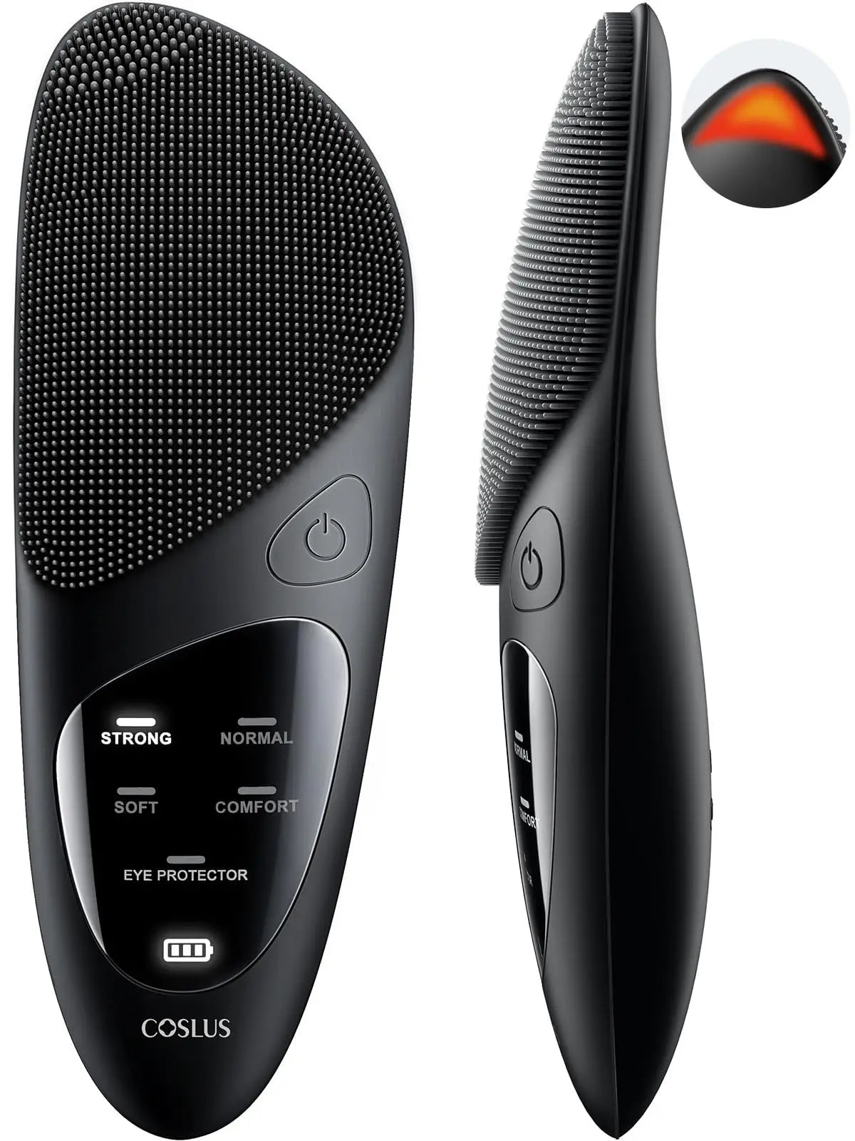 מברשת ניקוי פנים סונית ורודה מסיליקון עמידה במים IPX7.

אישה מנקה את פניה במברשת SonicGlow שחורה.

תקריב של מברשת חשמלית לעור הפנים עם הגנת עיניים.

הדגמת מצב חימום ועיסוי באזור העיניים.

מברשת פנים עמידה במים בשימוש באמבטיה.

מברשת פנים סגולה עם טעינה מגנטית.

הדמיה של ניקוי נקבוביות עמוק.

מברשת פנים סונית על רקע חדר אמבטיה יוקרתי.

תמונת סט מברשת + כבל טעינה.

תמונה של עיסוי פנים תרמי בעזרת מברשת סיליקון רכה.