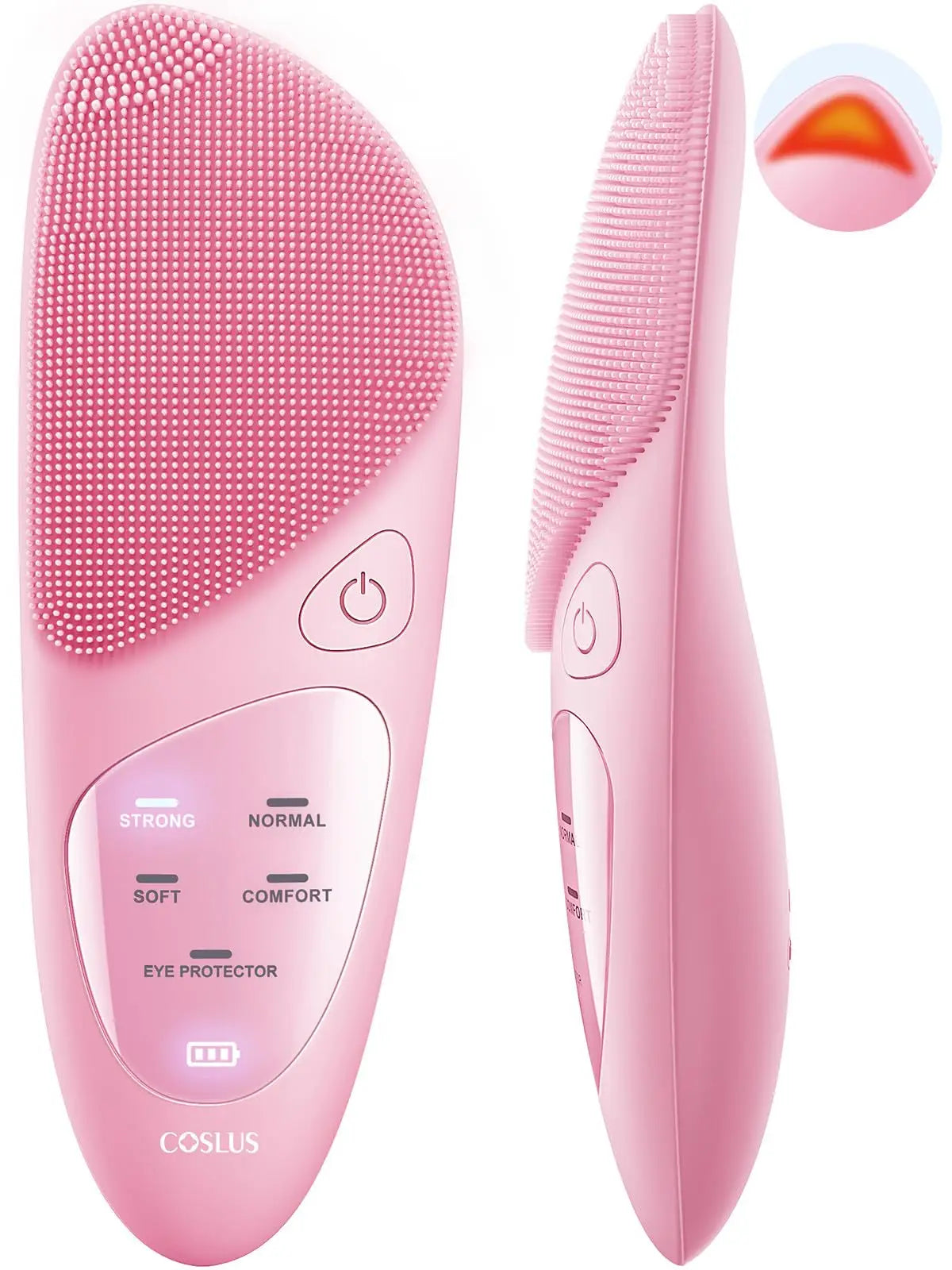 מברשת ניקוי פנים סונית ורודה מסיליקון עמידה במים IPX7.

אישה מנקה את פניה במברשת SonicGlow שחורה.

תקריב של מברשת חשמלית לעור הפנים עם הגנת עיניים.

הדגמת מצב חימום ועיסוי באזור העיניים.

מברשת פנים עמידה במים בשימוש באמבטיה.

מברשת פנים סגולה עם טעינה מגנטית.

הדמיה של ניקוי נקבוביות עמוק.

מברשת פנים סונית על רקע חדר אמבטיה יוקרתי.

תמונת סט מברשת + כבל טעינה.

תמונה של עיסוי פנים תרמי בעזרת מברשת סיליקון רכה.