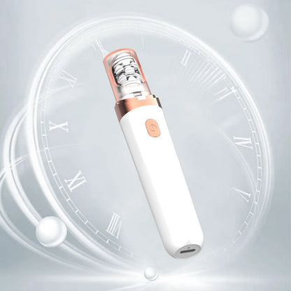 MiniGlow 2in1 מסיר שיער פנים לנשים עם ראש מריטה וראש החלקה נטען USB אלחוטי קומפקטי לעור חלק ועדין