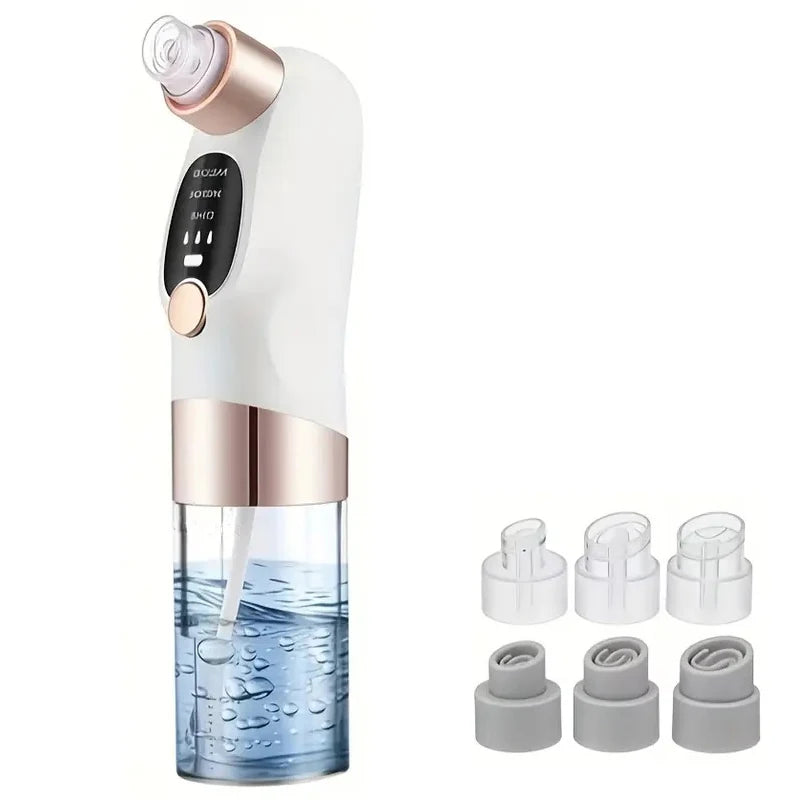 PureGlow Pro – מכשיר ניקוי נקבוביות חכם עם שאיבה עמוקה ו-6 ראשים מתחלפים