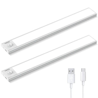 מנורת לילה חכמה עם חיישן תנועה – LED נטענת USB לארונות, מטבח וחדר שינה