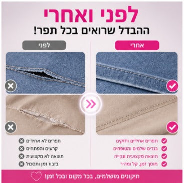 מכונת תפירה ידנית ניידת - פתרון מהיר לתיקונים בבית ובחוץ